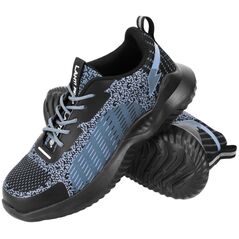 Ημίμποτα από πλεκτό ύφασμα μπλε-μαύρα, sb fo, "42", ce, Lahti