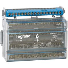 Λωρίδα σύνδεσης Legrand 17 οπών μπλε IP2xN17 (004845)