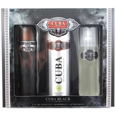 Σετ Cuba Black για άνδρες EDT 100ml + 100ml Aftershave + 200ml αποσμητικό