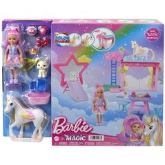Κούκλα Barbie MATTEL Chelsea A Touch of Magic Στιγμή μαγείας Σετ με κούκλα και αξεσουάρ HNT67
