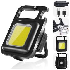 Φακός OEM Mini λαμπτήρας φακός μπρελόκ COB LED μαύρο