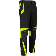 Μαύρο-κίτρινο παντελόνι, "3xl", ce, Lahti Pro