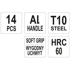 Σετ ακριβείας μαχαιριών Yato 14 τεμ. (YT-75140)