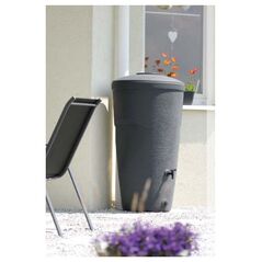 Δοχείο συλλογής βρόχινου νερού Wallycan ανθρακί 270L (IDWA270-S433) PROSPERPLAST