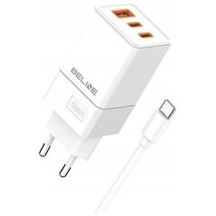Φορτιστής Beline 65W Φορτιστής δικτύου GaN 2xUSB-C + USB-A + καλώδιο USB-C Λευκό 13168903 5905908351917
