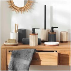 Ποτήρι μπάνιου Douceur d`Interieur Ριγέ NIAGARA, 8 x 10.8 cm