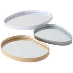 Boltze Διακοσμητικός δίσκος WOLKA, καθρέφτης, 3 τεμάχια