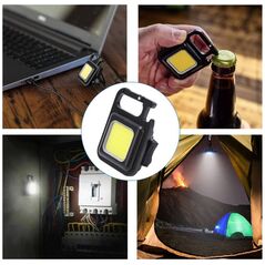 Φακός OEM Mini λαμπτήρας φακός μπρελόκ COB LED μαύρο