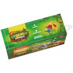 *****Μίνι Ζωάκια Σαβάνας Κύβοι Wafle 50τμχ 07078