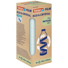 Tesa tesafilm® Eco & Crystal, 33m x 19mm, 8-pack
