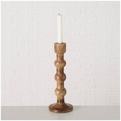 Boltze Ξύλινα σκαλιστά κηροπήγια BUBBLES, 2 τεμάχια