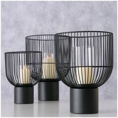 Boltze Μεταλλικά κηροπήγια CANDY, 3 τεμάχια