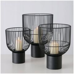 Boltze Μεταλλικά κηροπήγια CANDY, 3 τεμάχια