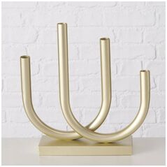 Boltze Χρυσός κηροπήγιο Tonis.μεταλλικός, 33 x 34 cm