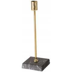 Boltze Σετ κηροπήγια για ένα κερί LAGRO, βάση από σκυρόδεμα που μιμείται το μάρμαρο