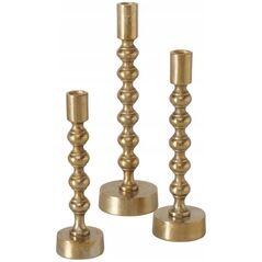 Boltze Χρυσά ψηλά κηροπήγια KLISKO, 3 τεμάχια