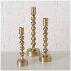 Boltze Χρυσά ψηλά κηροπήγια KLISKO, 3 τεμάχια