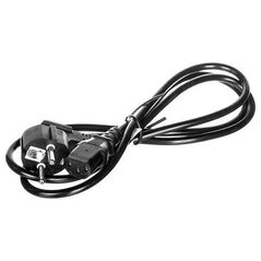 Καλώδιο τροφοδοσίας Goobay Schuko τύπου F CEE 7/7 IEC C13 1,5m μαύρο (68604)