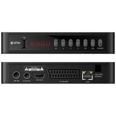 Δέκτης τηλεόρασης Estar TV priedelis STB eSTAR T2 618 HD Juodas
