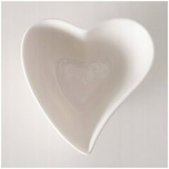 Boltze Μπολ σε σχήμα καρδιάς LINORA, λευκό