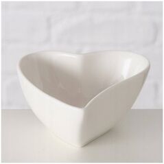 Boltze Μπολ σε σχήμα καρδιάς LINORA, λευκό