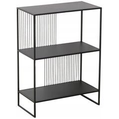 Μέταλλο ράφι Boltze Cindy, μαύρο, 75 x 28 εκ.