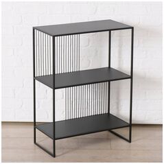 Μέταλλο ράφι Boltze Cindy, μαύρο, 75 x 28 εκ.