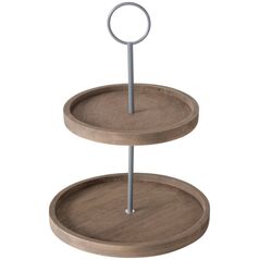 Boltze Ξύλινη διακοσμητική πιατέλα SAMINA, δύο επιπέδων, ύψος 35 εκ.