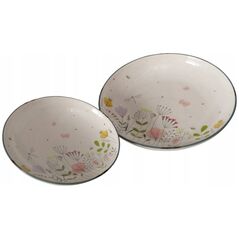 Boltze Πιάτα με αγριολούλουδα FLORINA, κεραμικά, 2 τεμάχια