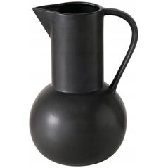 Boltze Μαύρο διακοσμητικό βάζο ZUKY, ματ κεραμικό, ύψος 25 εκ.