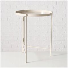 Boltze Σετ δύο τραπεζιών καφέ DRAGO, μπεζ, 2 τεμάχια