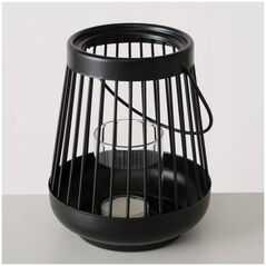 Boltze Φανάρι μαύρο HELLO, μεταλλικό, 16 cm