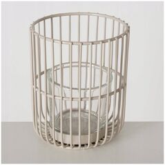 Boltze Μεταλλικό φανάρι CINDY, μπεζ, 2 τεμάχια