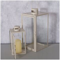 Boltze Μεταλλικά φανάρια ARANIA, μπεζ, 2 τεμάχια