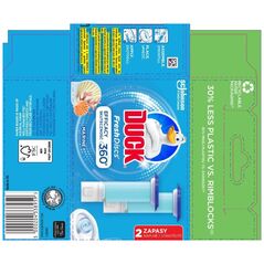 Duck, Ζελέ δακτύλιος τουαλέτας, Marin, 2 x 36 ml