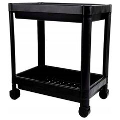 Ράφι με ρόδες 2 επιπέδων Decobella ΓΚΡΙ μήκ.36 πλάτ.23 ύψ. 40