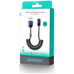 Σπειροειδές καλώδιο JOYROOM S-A43 Crystal-Clear Series 3A USB-A / Lightning 1.5m μαύρο
