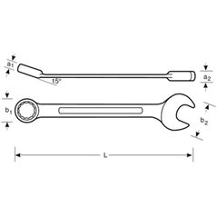 Bahco Γερμανικό κλειδί μετρικό 7 mm BAHCO