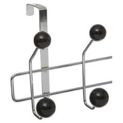 5five Κρεμάστρα πόρτας με 10 γάντζους, μεταλλική, μαύρο χρώμα