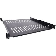 InLine InLine® 19" shelf, 450mm, 50kg, 1U, RAL 9005 black