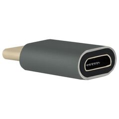 Προσαρμογέας USB QOLTEC USB-C - microUSB Γκρι (50478)