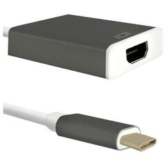 Προσαρμογέας USB QOLTEC USB-C - HDMI Μαύρο (50427)