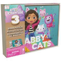 Spin Master Gabby's Dollhouse 3x24 pcs. Wooden Puzzles