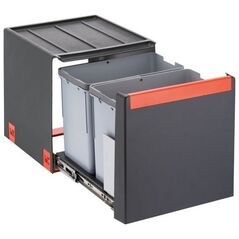 Κάδος απορριμμάτων Franke, Cube 30, χειροκίνητο άνοιγμα, 2x15l.