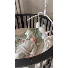 Νέο! Μόνο για μωρά μουσικό καρουζέλ ζώων 0+ Laurel πράσινο/ Ζεστό λινό BO-815.023.062.50