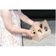 Νέο! Μόνο για μωρά ξύλινο παιχνίδι ταξινόμησης σχημάτων σπίτι 10+ Earth BO-860.863.800.50