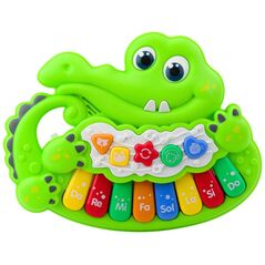 Interaktywne Pianinko Dla Malucha Światła Dźwięki Odgłosy Zwierząt Zielone