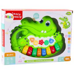 Interaktywne Pianinko Dla Malucha Światła Dźwięki Odgłosy Zwierząt Zielone