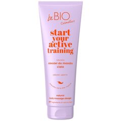 beBIO Ξεκινήστε την ενεργή σας προπόνηση φυσικό oleogel για μασάζ σώματος 250ml