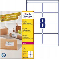 AVERY Avery QuickPEEL, Λευκό, A4, 99.1 mm, 67.7 mm, 800 τεμ., 100 φύλλα